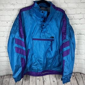 Vintage The North Face Multi Color Windbreaker Jacket Medium Faded Sz Tag Unisex